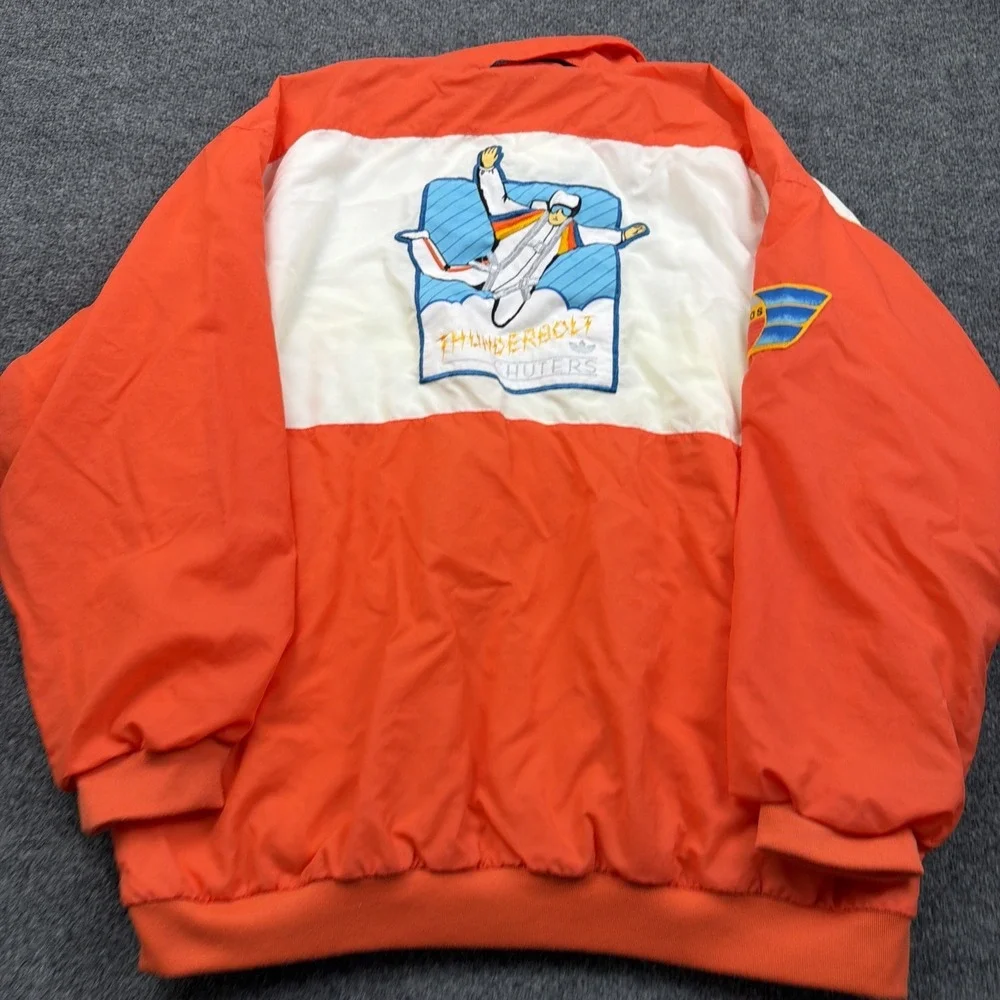 adidas Aerosports Thunderbolt Chuters vintage 80s windbreaker jacket RARE large‎